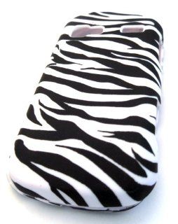 LG LN272 Rumor Reflex White Zebra Animal Print Fashiong HARD Rubber Coated Rubberized Feel Case Skin Cover Accessory Protector: Cell Phones & Accessories