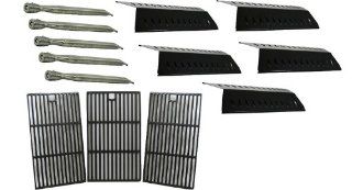 Guaranteed Fit Parts Replacement Master Forge 3218LT Gas Barbecue Grill Repair Kit Burners, Heat Plates, & Cooking Grill Grid Grates : Patio, Lawn & Garden