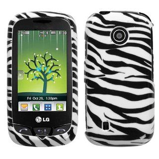 LG VN270 Cosmos Touch Graphic Case   Black/White Zebra Cell Phones & Accessories
