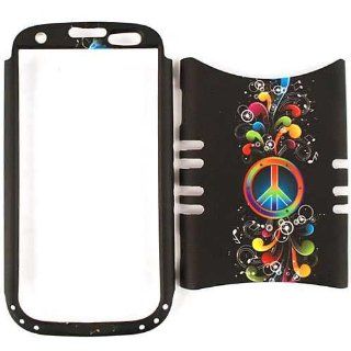 Cell Armor I747 RSNAP TE270 Rocker Snap On Case for Samsung Galaxy S3 I747   Retail Packaging   Peace Symbol and Music Notes: Cell Phones & Accessories