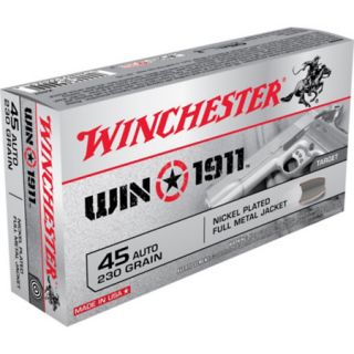 Winchester Win 1911 Handgun Ammo .45 ACP 230 gr. FMJ 778673
