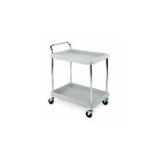 Metro Deep Ledge Series Polymer Utility Cart with 4 Swivel Casters, 2 Shelves, 400 lb. Total Capacity, 41" Height x 27" Width x 38 3/4" Length, Gray: Industrial & Scientific