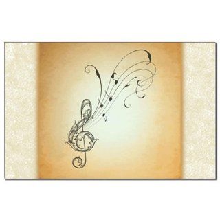 Mini Poster Print Treble Clef Music Notes : Everything Else