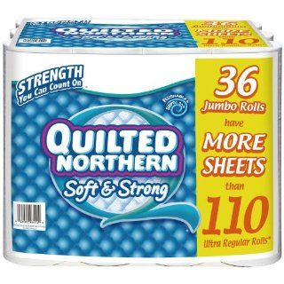 Quilted Northern Soft & Strong   Bathroom Tissue, 2 ply, 275 Sheets   36 Jumbo Rolls: Health & Personal Care