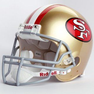 NFL Riddell San Francisco 49ers 1964 1995 Throwback Full Size Authentic Helmet : Sports Related Collectible Full Sized Helmets : Sports & Outdoors