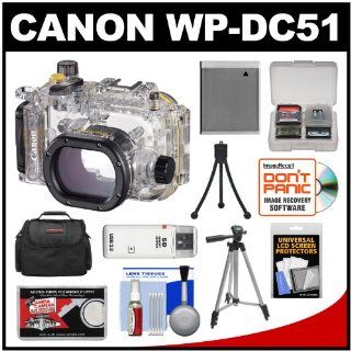 Canon WP DC51 Waterproof Underwater Housing Case for PowerShot S120 Digital Camera with Battery + Case + Tripod + Accessory Kit : Camera & Photo