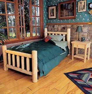 Northern White Cedar Queen Log Bed: Home & Kitchen