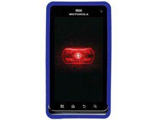 Blue Rubberized Hard Plastic Case for Motorola Droid 3 XT862: Cell Phones & Accessories