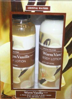 Crystal Waters Warm Vanilla(2 pak Body Lotion & Body Wash: Beauty