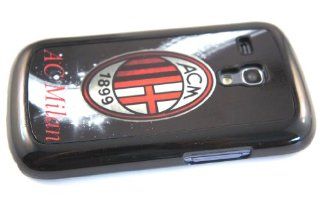 Black AC Milan Fc Design Samsung Galaxy s3 Mini i8190 Case/Cover Hard plastic and metal: Cell Phones & Accessories