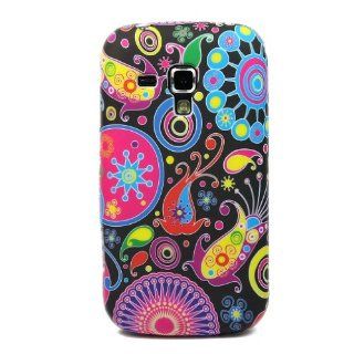 Colorful 282 TPU Gel Soft Skin Case Cover for Samsung Galaxy S Duos S7562 + 1 pcs gift: Cell Phones & Accessories