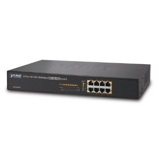 PLANET GSD 808HP / 8 Port 10/100/1000bps 802.3at PoE Desktop Switch Computers & Accessories
