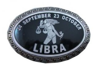 Astrology Sign Libra Belt Buckle: Clothing