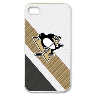 Custom Personalized NHL Pittsburgh Penguins Premier Cover Hard Plastic iPhone 4 4S Case Cell Phones & Accessories