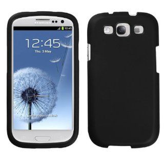 Asmyna SAMSIIIHPCSO306NP Premium Durable Rubberized Protective Case for Samsung Galaxy 3   1 Pack   Retail Packaging   Black: Cell Phones & Accessories