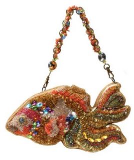 Mary Frances Orange Rainbow Fish Day Handbag: Top Handle Handbags: Shoes