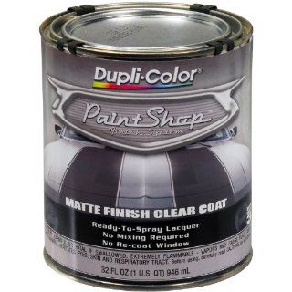 Dupli Color (BSP307 2 PK) 'Paint Shop' Matte Finish Clear Coat Finish System Top Coat   1 Quart, (Case of 2): Automotive