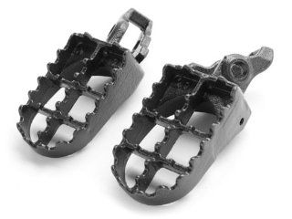 Honda Motocross MX Black Foot Pegs   CR125R / CR250R / CRF250R / CRF450R / CRF250X / CRF450X (2002 2013) Dirtbike Foot Rest Stomper Footpegs: Automotive