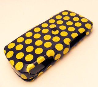 Samsung T301G Tracfone Yellow Polka Dots Design Case Skin Cover Protector Hard Plastic: Cell Phones & Accessories