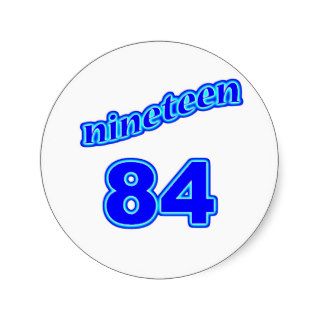 1984 Nineteen 84 Stickers