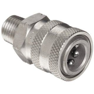 Dixon STMC2SS Stainless Steel 303 Hydraulic Quick Connect Fitting, Coupler, 1/4" Male Coupling, 1/4" 18 Straight  Quick Connect Hose Fittings: Industrial & Scientific