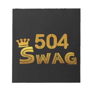 504 Area Code Swag Memo Note Pads