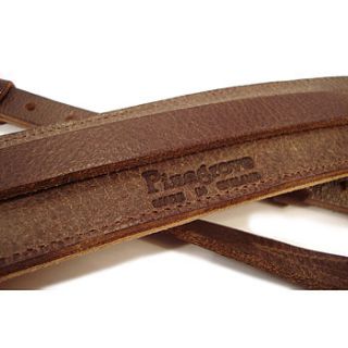 leather guitar strap   vintage style by pinegrove leather