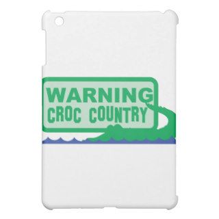 WARNING croc country crocodile design Cover For The iPad Mini