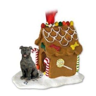 NEW Staffordshire Bull Terrier Ginger Bread House Christmas Ornament   Decorative Hanging Ornaments