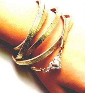 leather thong bracelet by claire gerrard designs
