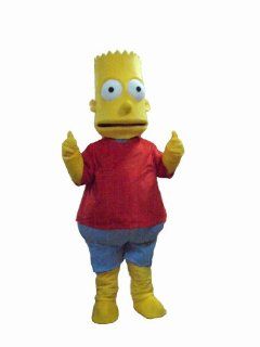 The Simpsons Bart Mascot Costumes Halloween Fancy Dress Outfit Suit Toys & Games