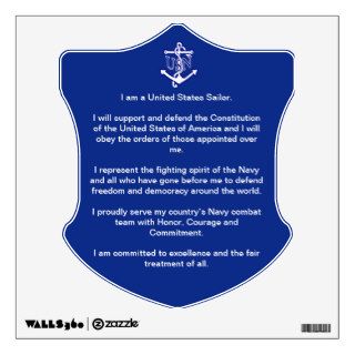 US Navy Sailor Creed Wall Decal