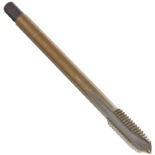 Dormer EP006H Powdered Metal Steel Machine Spiral Point Threading Tap, Gold Oxide Finish, Round with Square End Shank, Plug Chamfer, M22 2.50mm Thread Size, 18.0mm Shank Diameter (Pack of 1): Industrial & Scientific