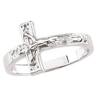 Sterling silver Crucifix Chastity Ring: Jewelry