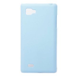 Rubber Smooth Hard Skin Case Cover for LG Optimus 4X HD P880 Skyblue + 1 gift: Cell Phones & Accessories