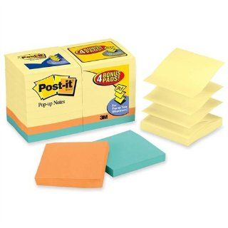 3m R330 14 4b Post it Pop up Note Refill Value Pack   3 X 3   Assorted   Paper   14 / Pack  Sticky Note Pads 