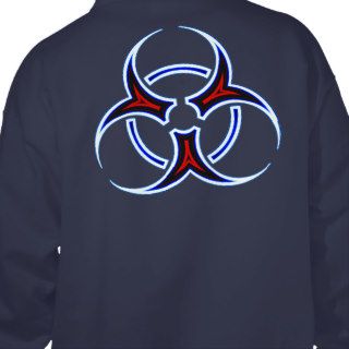 Tribal Biohazard Symbol Hoodie (backprint)