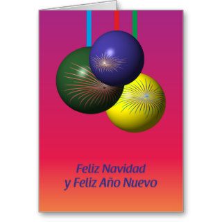 Feliz Navidad y Feliz Año Nuevo Greeting Card