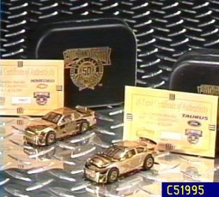 Choice of 1:64 NASCAR 50th Anniversary 24K Die Cast Cars —