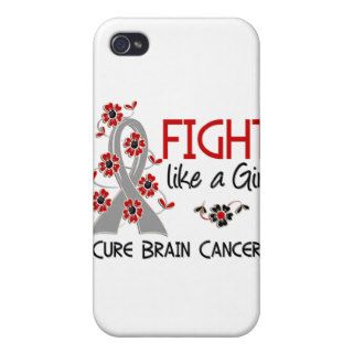Fight Like A Girl Brain Cancer 38.82 iPhone 4 Cover