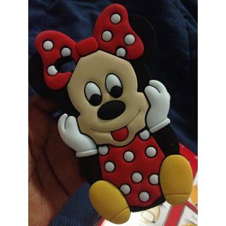 Deco Fairy Branded 3D Cute Cartoon Mouse Soft Silicone Case Cover for Iphone 4 and 4S: Cell Phones & Accessories