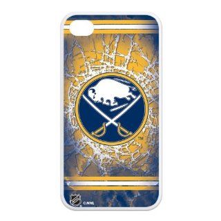 NHL Ice Hockey Buffalo Sabres Team Logo Cool Unique Durable TPU Rubber Case Cover for Apple Iphone 4 4S Custom Design UniqueDIY Cell Phones & Accessories