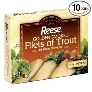 Reese Golden Smoked Fillet of Trout, 3.75 Ounce    10 per case.: Industrial & Scientific
