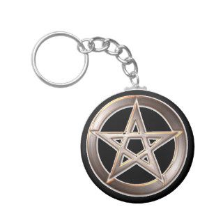 pentagram key chain