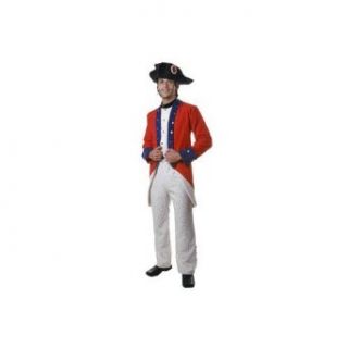 Colonial Soldier Adult Halloween Costume Size Small: Clothing