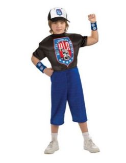 Kids costume Wwe John Cena Deluxe Child Lg Halloween Costume   Child Large: Childrens Costumes: Clothing
