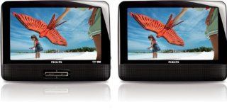 Philips PD9012/37 9 Inch LCD Dual Screen Portable DVD Player, Black: Electronics
