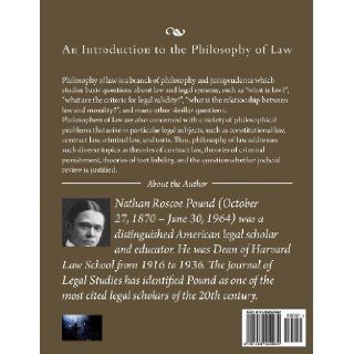 An Introduction to the Philosophy of Law Roscoe Pound 9781489522962 Books