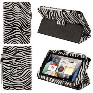 HHI UrbanFlip Series Stand Case for Lenovo IdeaTab A2107   Black/White Zebra (Package include a HandHelditems Sketch Stylus Pen) Computers & Accessories