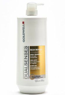 Goldwell Dual Senses Rich Repair 60sec Treatment 50.7 oz (1.5 Liters) Health & Personal Care